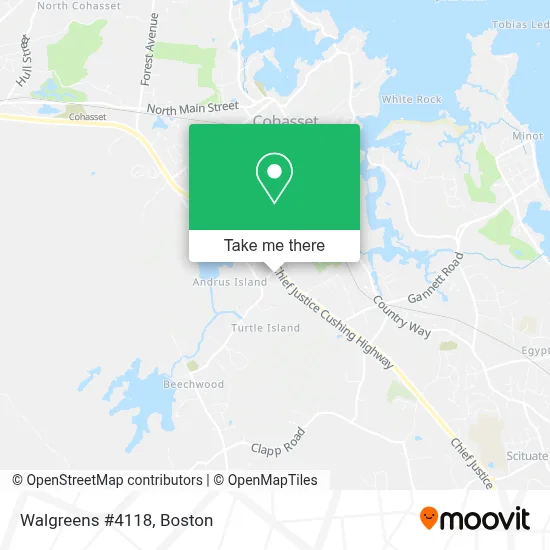 Walgreens #4118 map