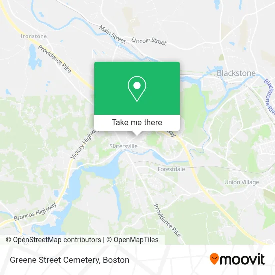 Greene Street Cemetery map