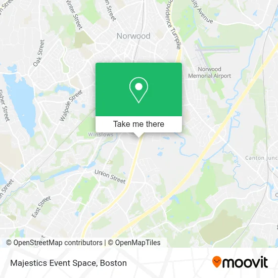Majestics Event Space map