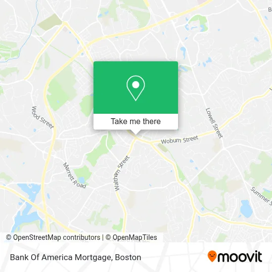 Bank Of America Mortgage map