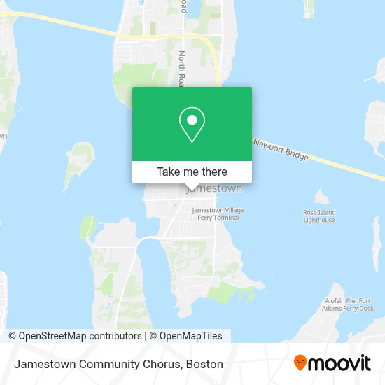 Jamestown Community Chorus map