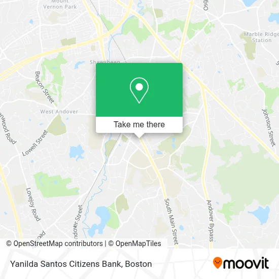 Yanilda Santos Citizens Bank map