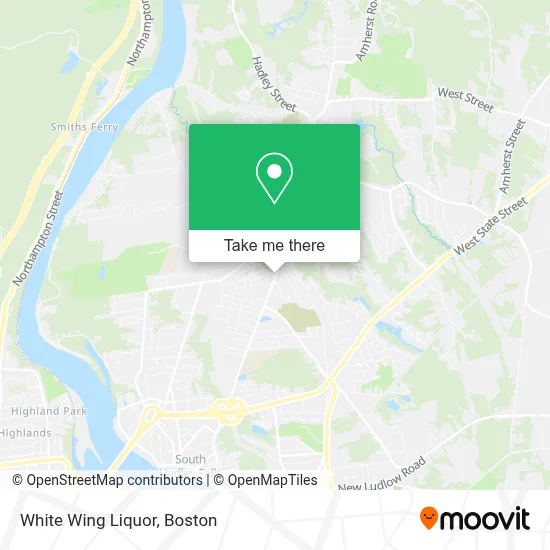 White Wing Liquor map