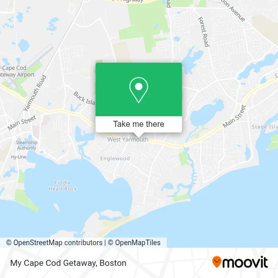 My Cape Cod Getaway map