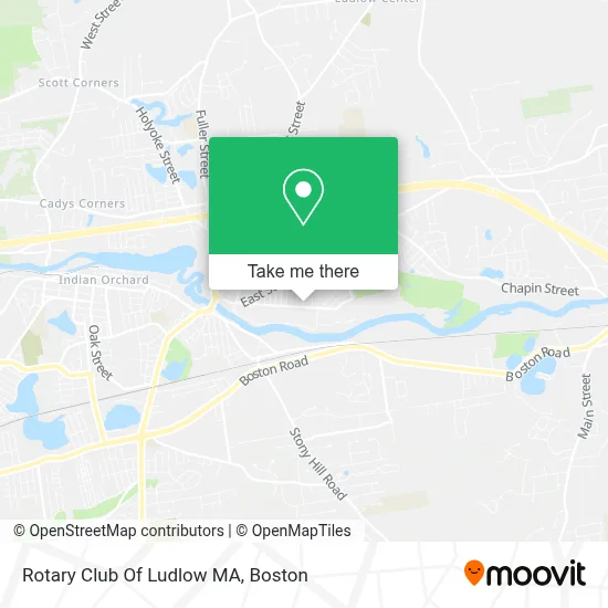 Rotary Club Of Ludlow MA map