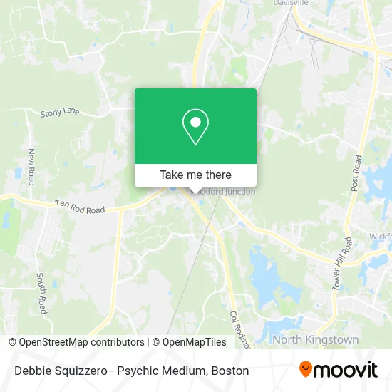 Debbie Squizzero - Psychic Medium map
