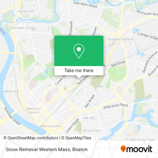 Snow Removal Western Mass map