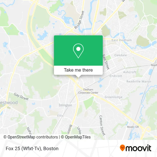 Fox 25 (Wfxt-Tv) map