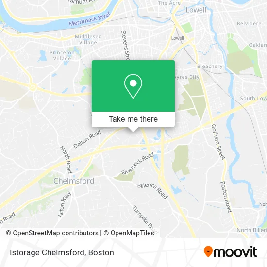 Istorage Chelmsford map