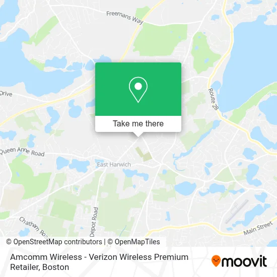 Amcomm Wireless - Verizon Wireless Premium Retailer map