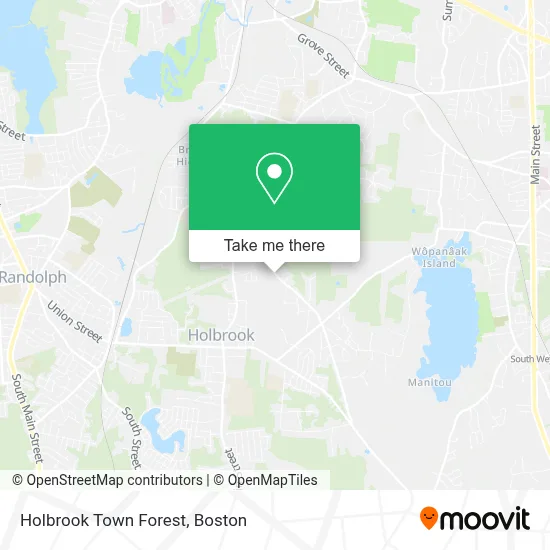 Holbrook Town Forest map
