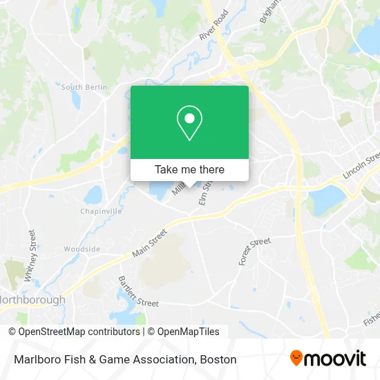 Marlboro Fish & Game Association map