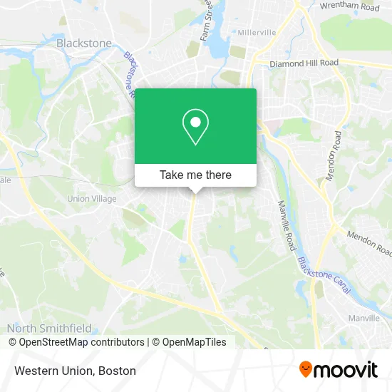 Western Union map