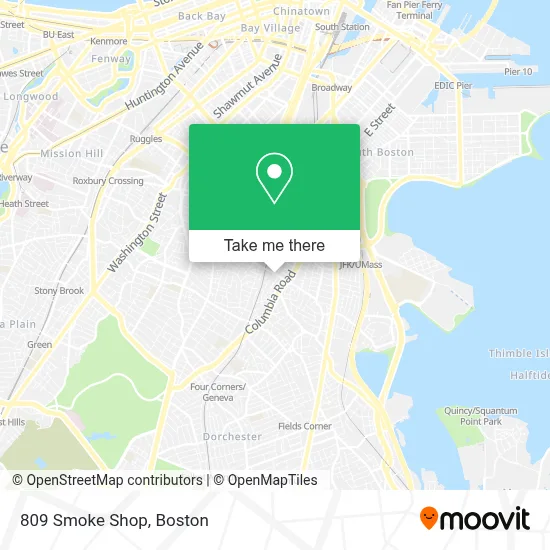 809 Smoke Shop map