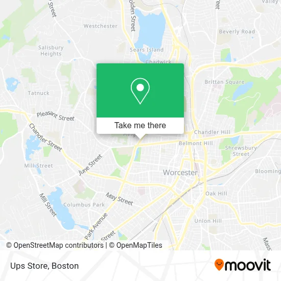Ups Store map