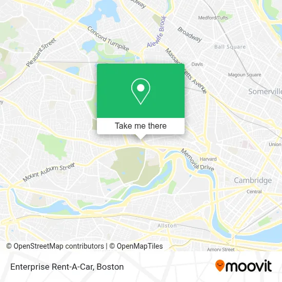 Enterprise Rent-A-Car map