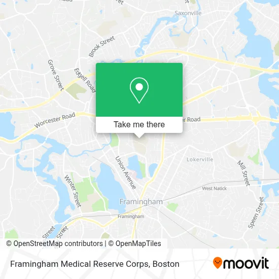 Framingham Medical Reserve Corps map