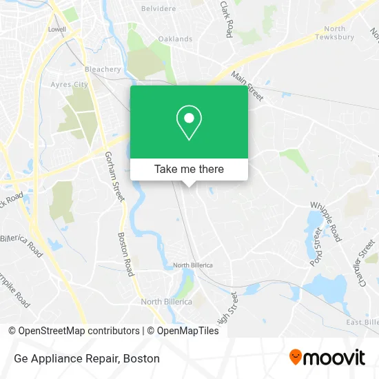 Ge Appliance Repair map