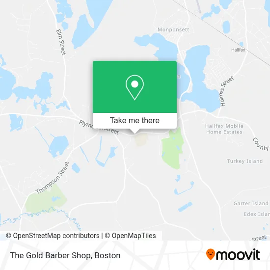 The Gold Barber Shop map
