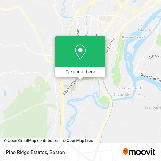 Pine Ridge Estates map
