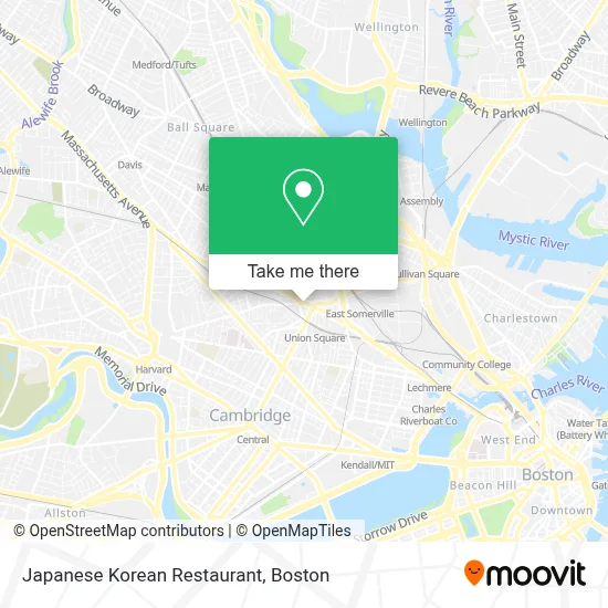 Japanese Korean Restaurant map