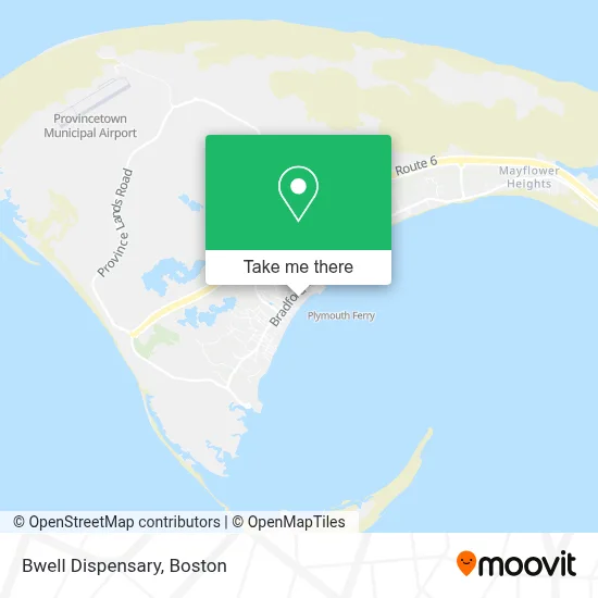 Bwell Dispensary map