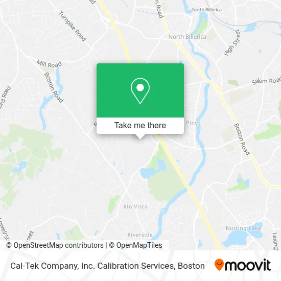 Cal-Tek Company, Inc. Calibration Services map