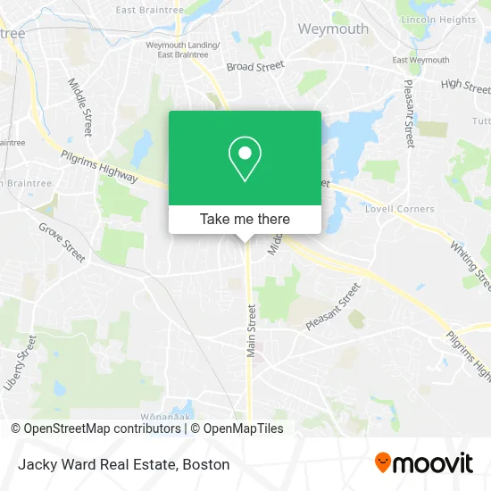 Jacky Ward Real Estate map