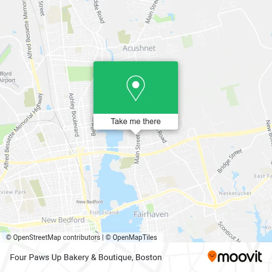 Four Paws Up Bakery & Boutique map