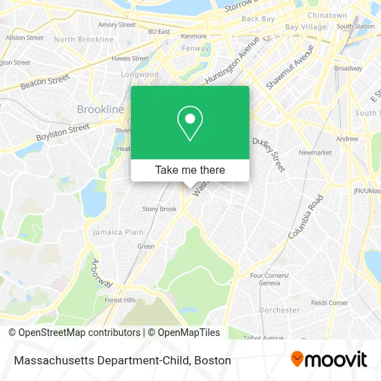 Massachusetts Department-Child map