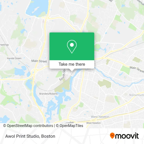 Awol Print Studio map