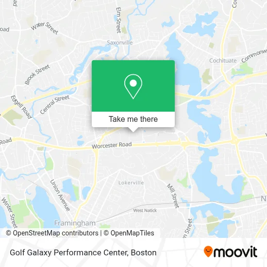 Golf Galaxy Performance Center map