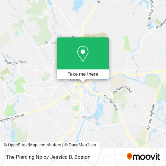 The Piercing Np by Jessica B map