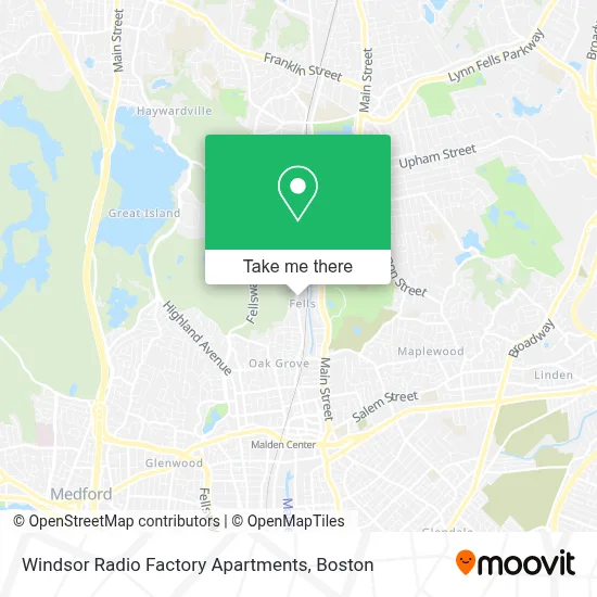 Windsor Radio Factory Apartments map