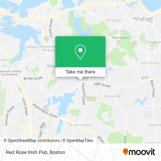 Red Rose Irish Pub map