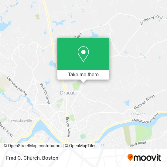 Fred C. Church map