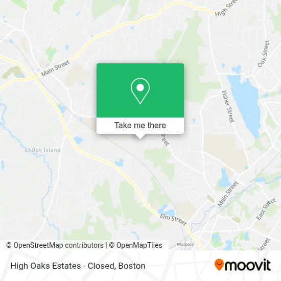 High Oaks Estates - Closed map