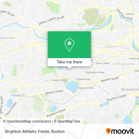 Brighton Athletic Fields map
