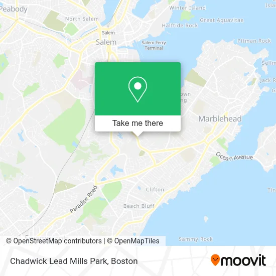 Chadwick Lead Mills Park map