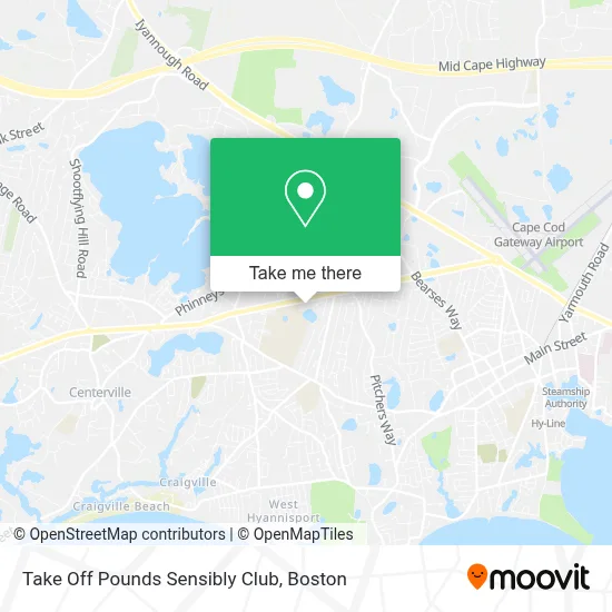 Take Off Pounds Sensibly Club map