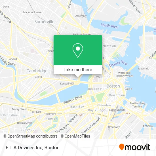 E T A Devices Inc map