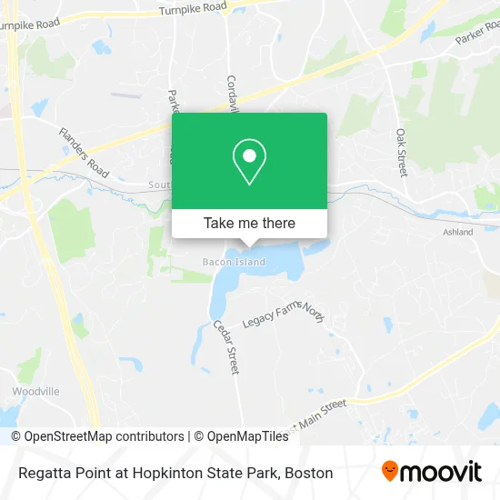 Regatta Point at Hopkinton State Park map