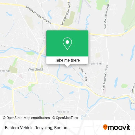 Eastern Vehicle Recycling map