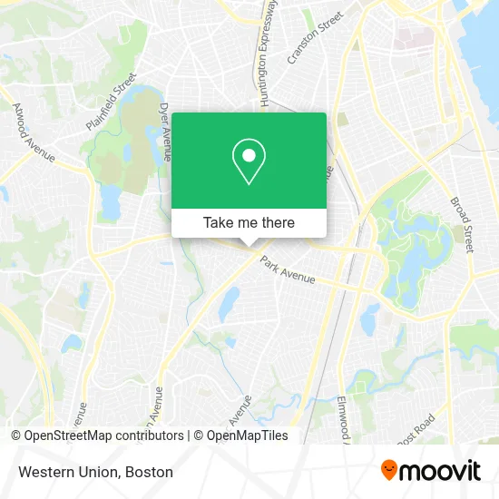 Western Union map