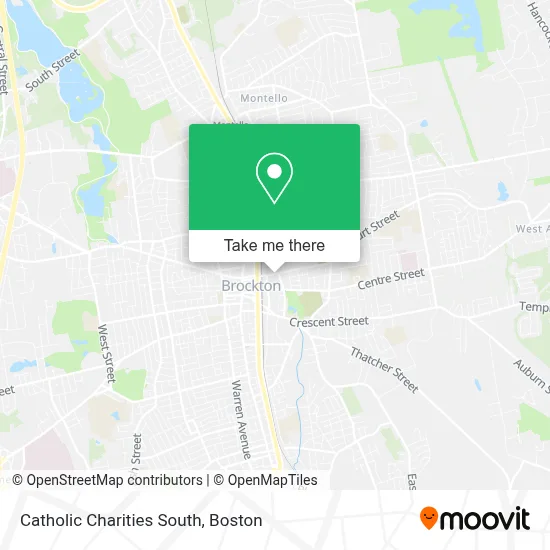 Catholic Charities South map