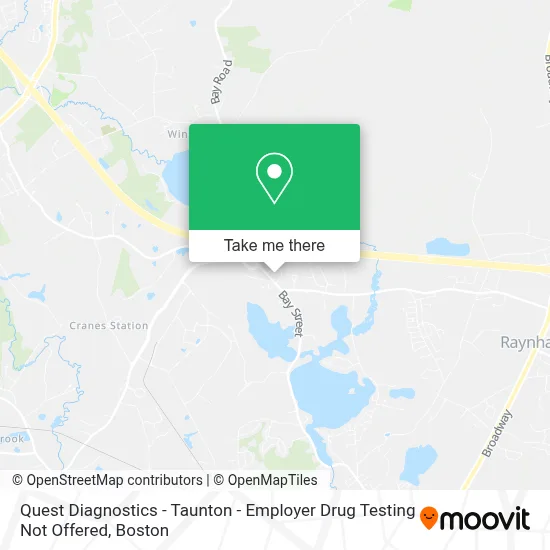 Quest Diagnostics - Taunton - Employer Drug Testing Not Offered map