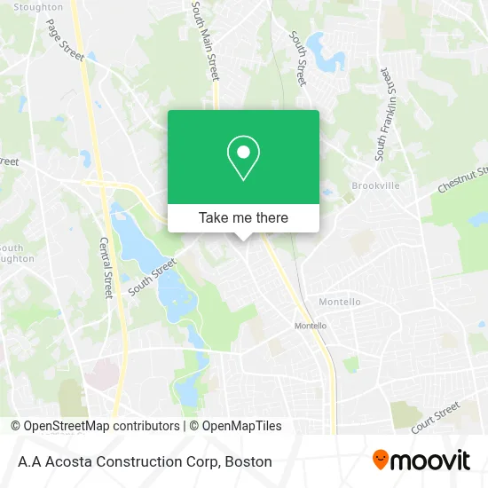A.A Acosta Construction Corp map
