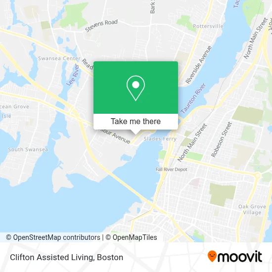 Clifton Assisted Living map