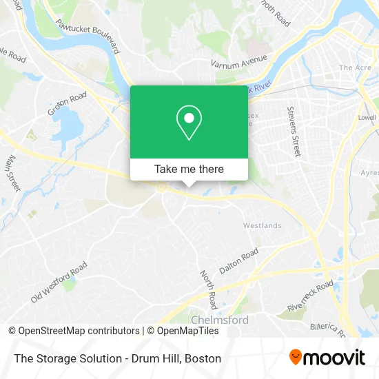 The Storage Solution - Drum Hill map