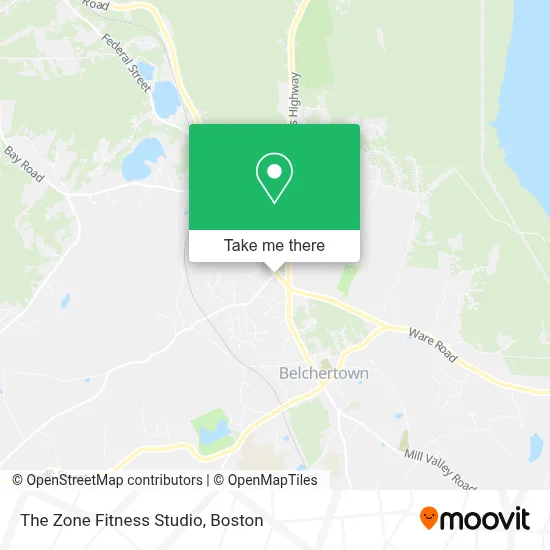 The Zone Fitness Studio map